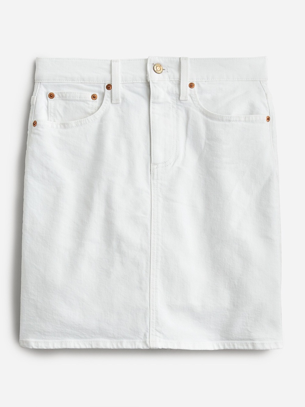 J.Crew Denim Mini Skirt In White - NWOT